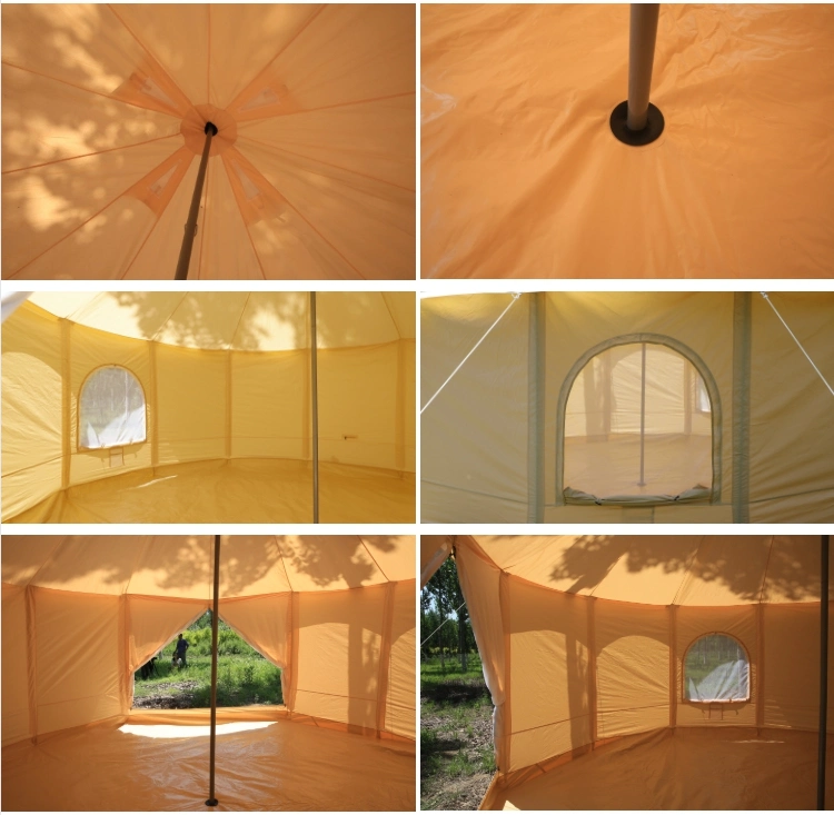 Playdo Hot Sale Canvas Tent Waterproof Mongolian Yurt Inside Glamping